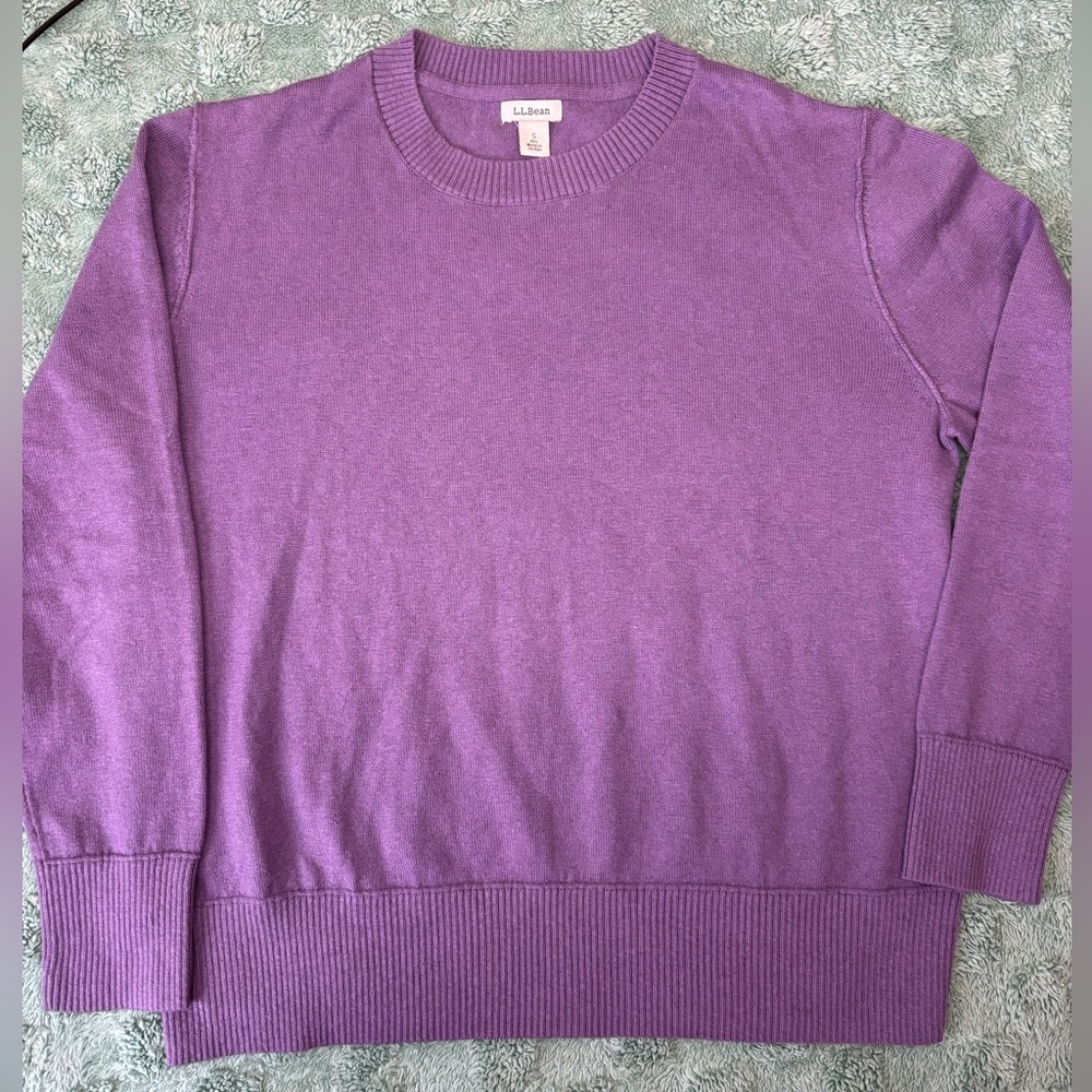 L.L. Bean Purple Crewneck Sweater